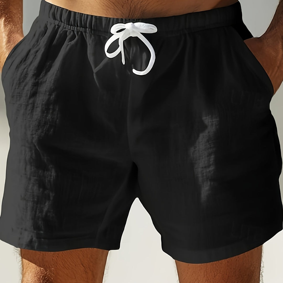 Men's Quick-Dry Summer Swim Shorts with Drawstring Waist
