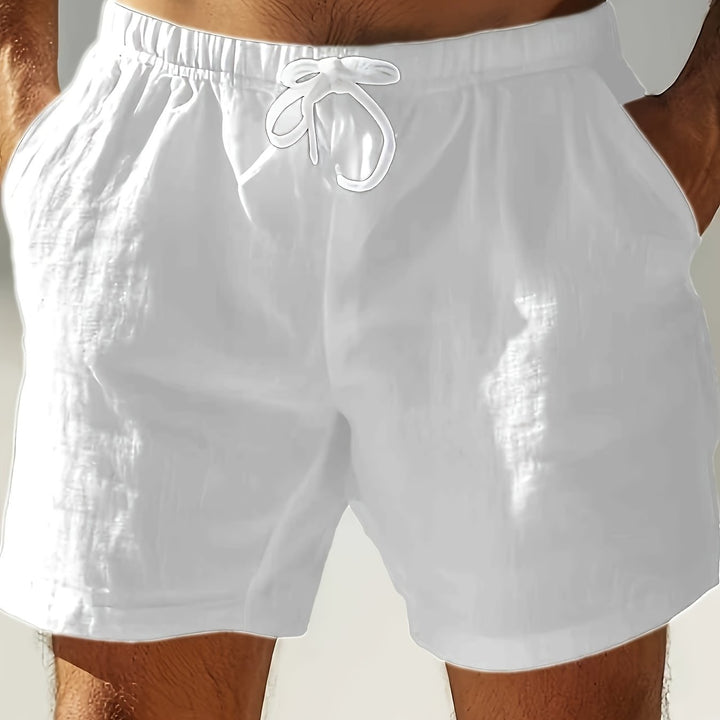 Men's Quick-Dry Summer Swim Shorts with Drawstring Waist