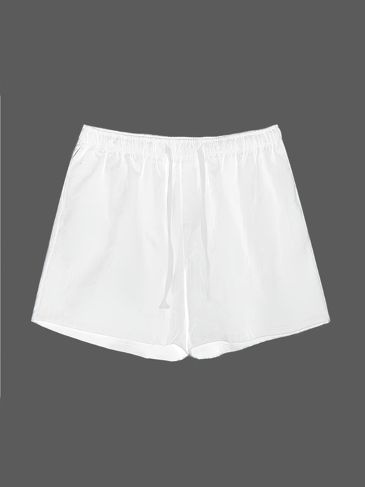 Men's Quick-Dry Summer Swim Shorts with Drawstring Waist