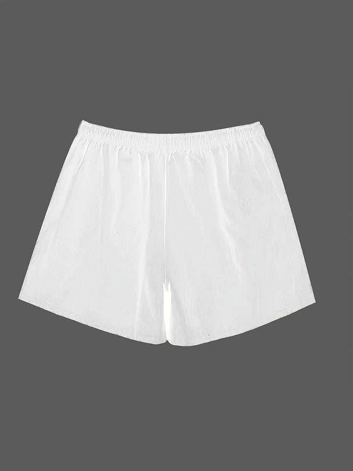 Men's Quick-Dry Summer Swim Shorts with Drawstring Waist