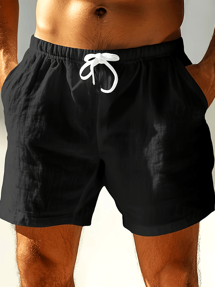 Men's Quick-Dry Summer Swim Shorts with Drawstring Waist
