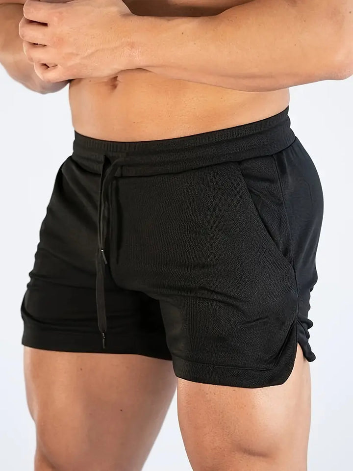 Men's Quick-Dry Swim Shorts with Drawstring Waist & Liner
