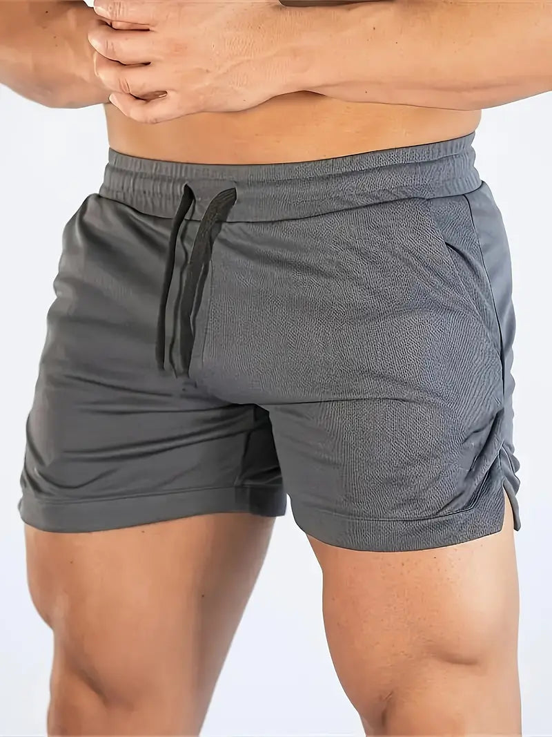 Men's Quick-Dry Swim Shorts with Drawstring Waist & Liner