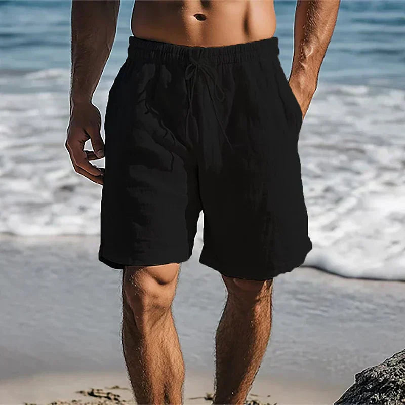 Men's Quick-Dry Swim Shorts with Pockets, Drawstring Summer Trunks