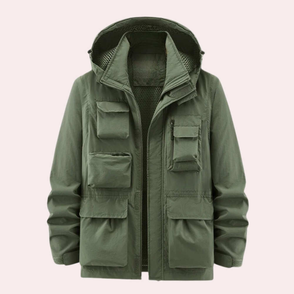 Men's Quilted Waterproof Insulated Winter Parka Jacket