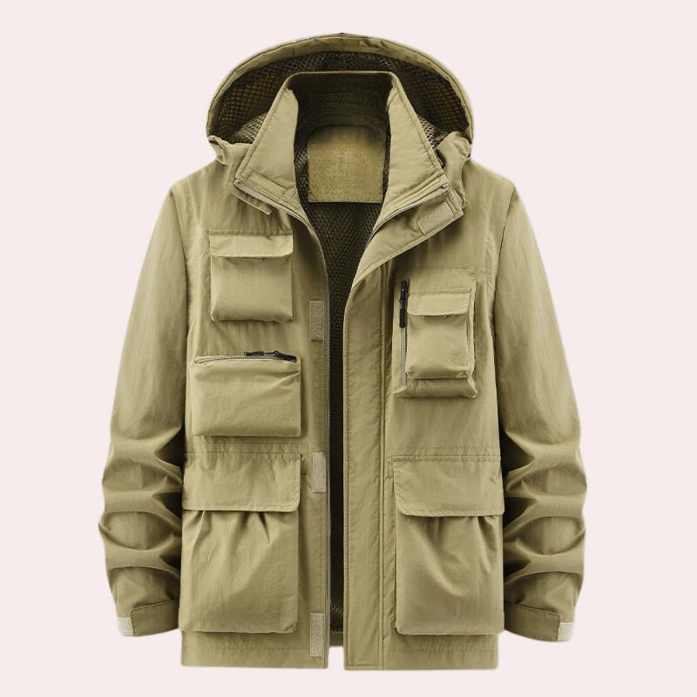 Men's Quilted Waterproof Insulated Winter Parka Jacket