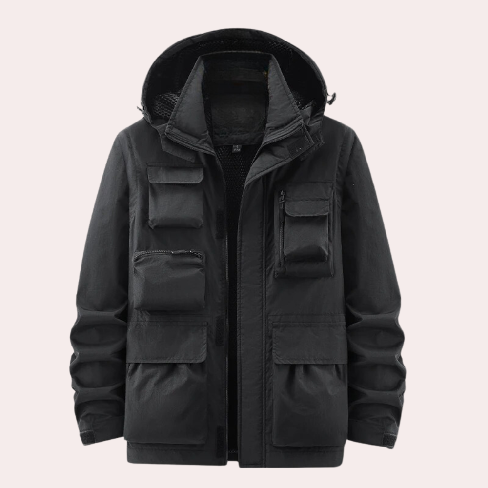 Men's Quilted Waterproof Insulated Winter Parka Jacket