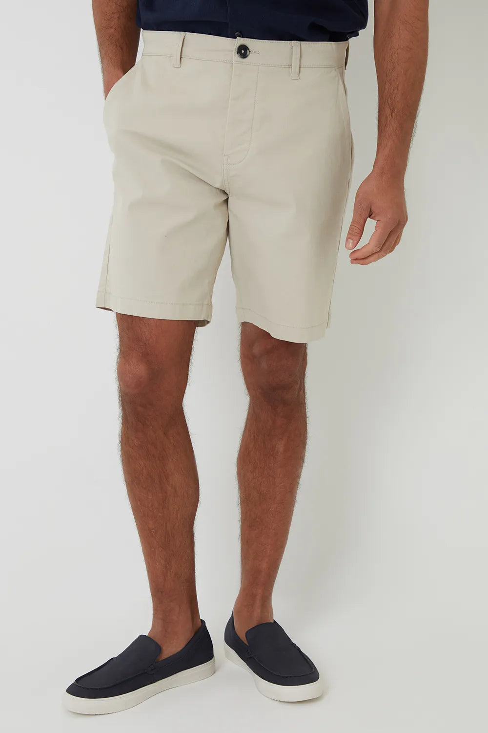Men's Regular Fit Belt Loop Chino Shorts with Pockets, Summer