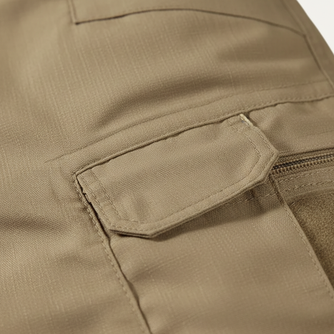 Men's Relaxed-Fit Cargo Shorts, Knee-Length Multi-Pocket Summer