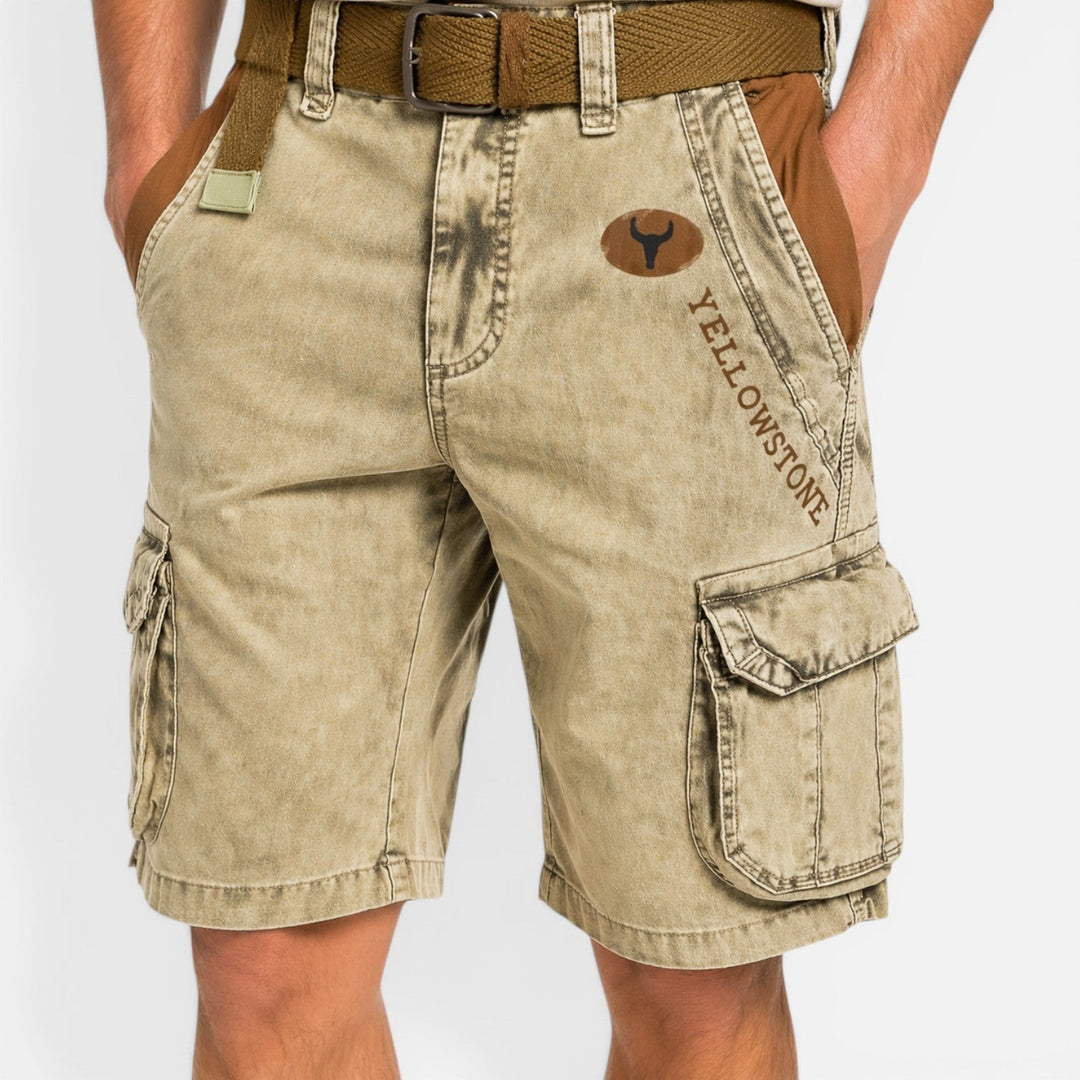 Men's Relaxed Fit Cargo Shorts with Pockets, Summer Casual