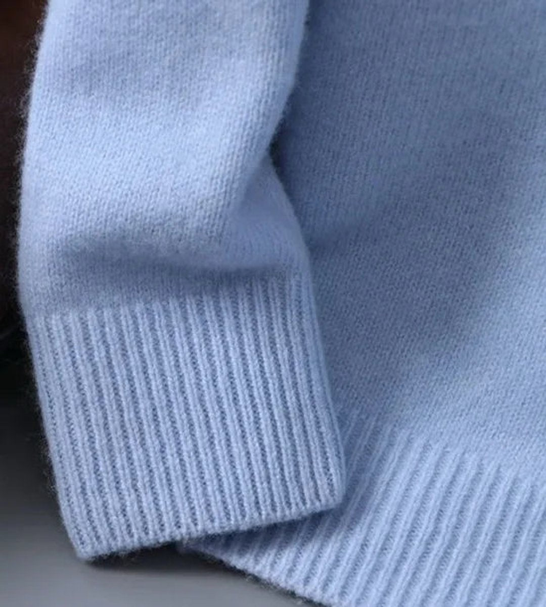 Men's Soft Mohair Blend Crewneck Pullover Knit Sweater