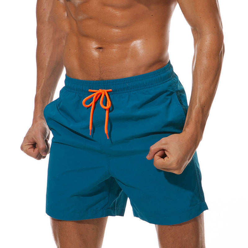 Men's Swim Shorts Quick Dry Drawstring Beach Pool Summer