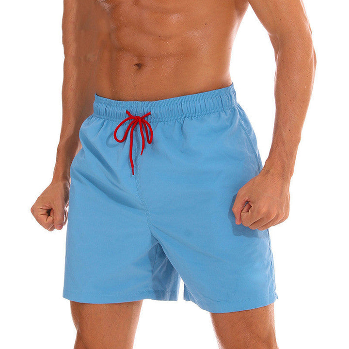 Men's Swim Shorts Quick Dry Drawstring Beach Pool Summer