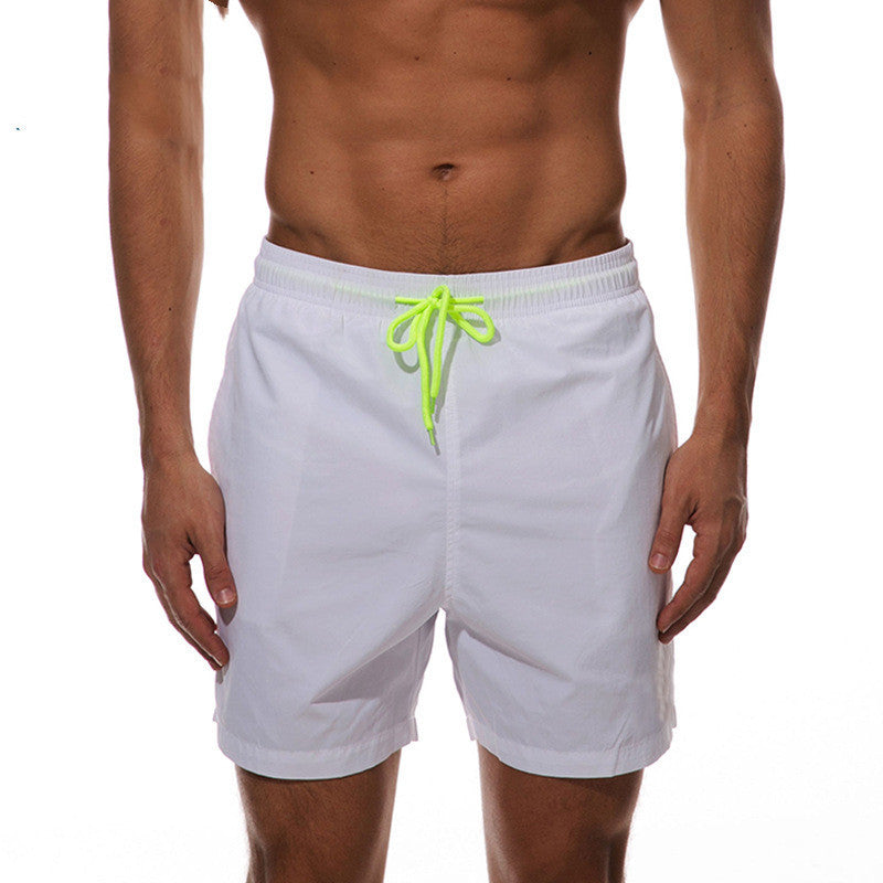 Men's Swim Shorts Quick Dry Drawstring Beach Pool Summer