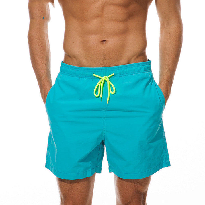 Men's Swim Shorts Quick Dry Drawstring Beach Pool Summer