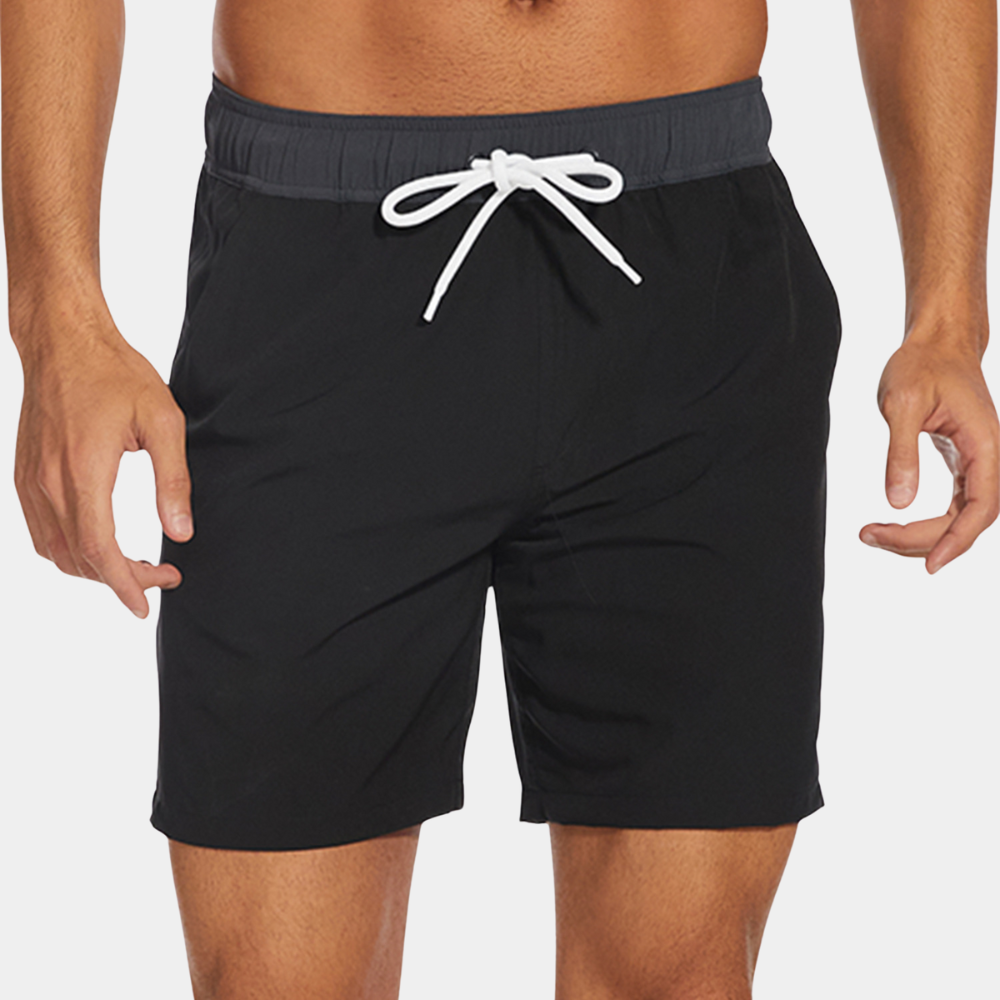 Men's Swim Trunks Quick-Dry Compression Liner Drawstring
