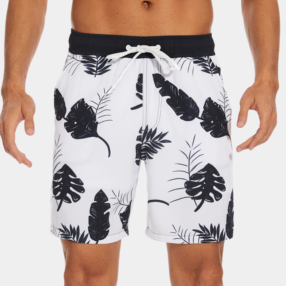 Men's Swim Trunks Quick-Dry Compression Liner Drawstring