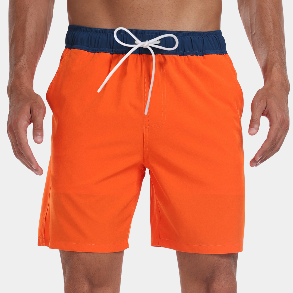 Men's Swim Trunks Quick-Dry Compression Liner Drawstring