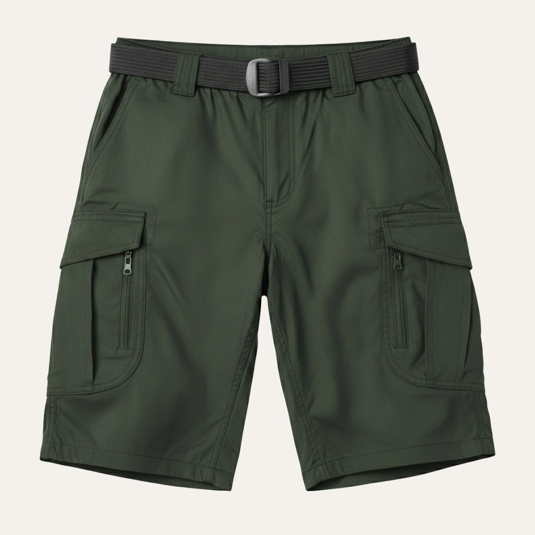 Men's Tactical Cargo Shorts, Knee-Length Multi-Pocket Utility