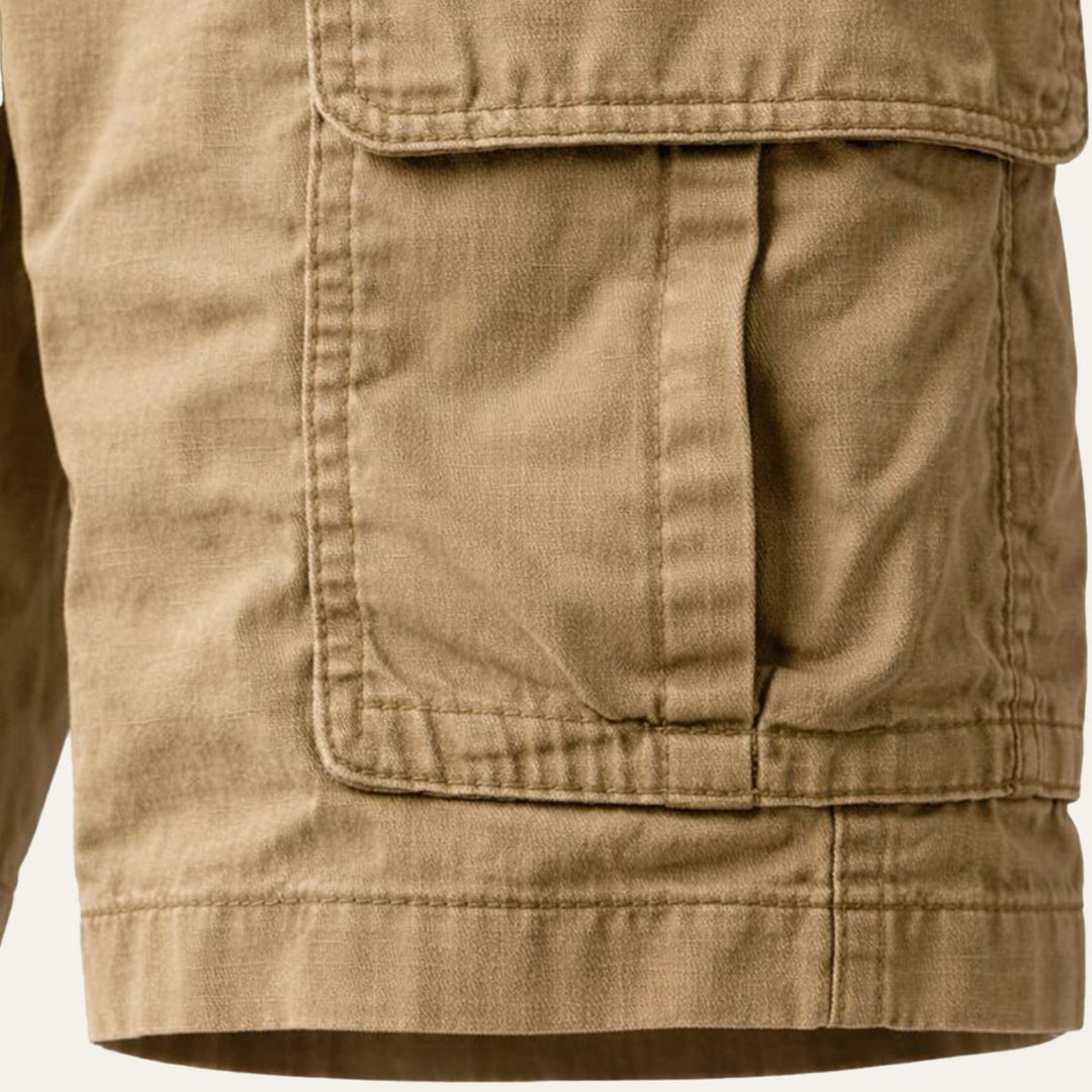 Men's Tactical Cargo Shorts Relaxed Fit Drawstring Multi-Pocket
