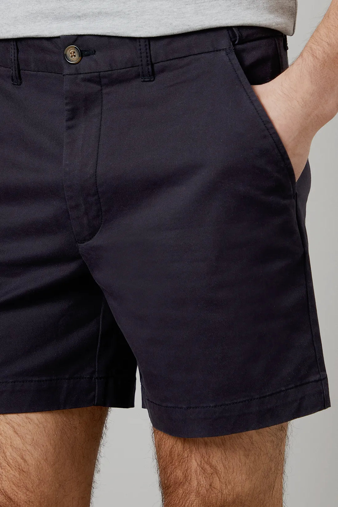 Men's Tailored Chino Shorts with Pockets, Smart Casual Summer