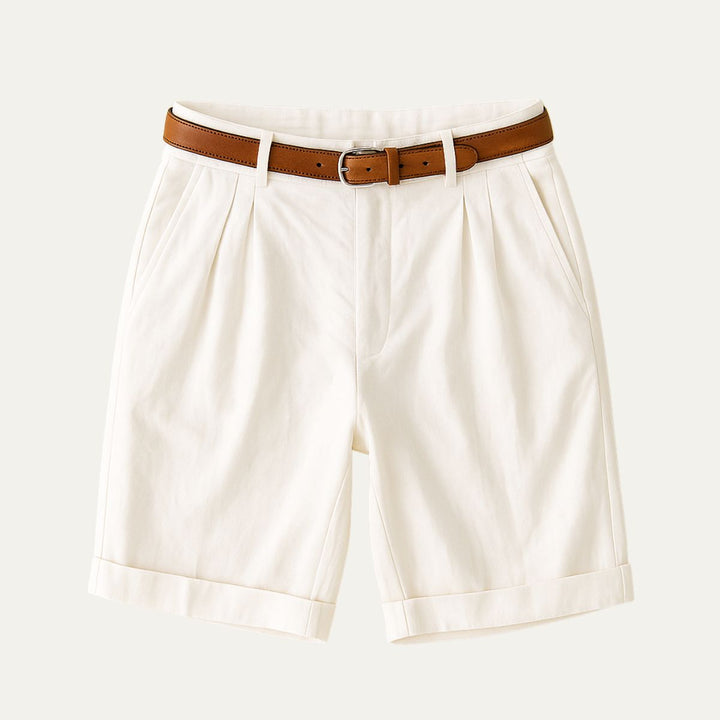 Men's Tailored Linen Shorts Smart Casual Lightweight Summer