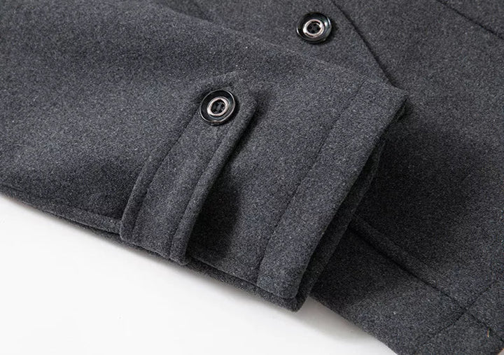 Men's Two Piece Removable Vest Lined Winter Overcoat