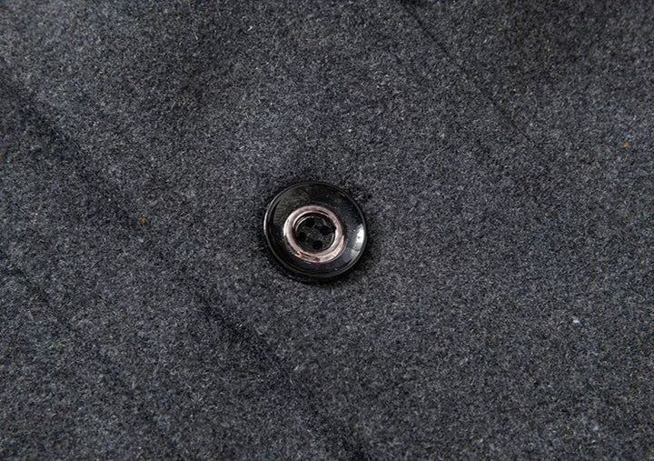 Men's Two Piece Removable Vest Lined Winter Overcoat