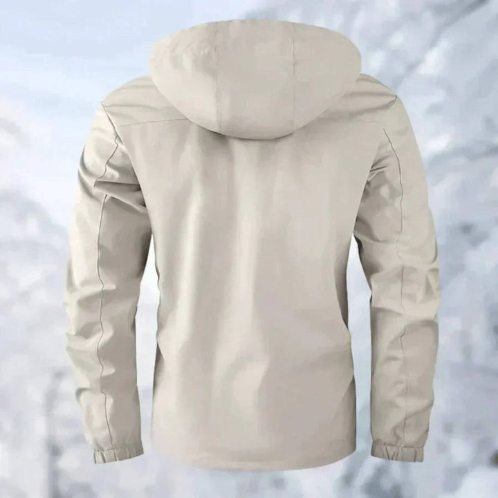 Men's Waterproof Quilted Hooded Windproof Outdoor Jacket