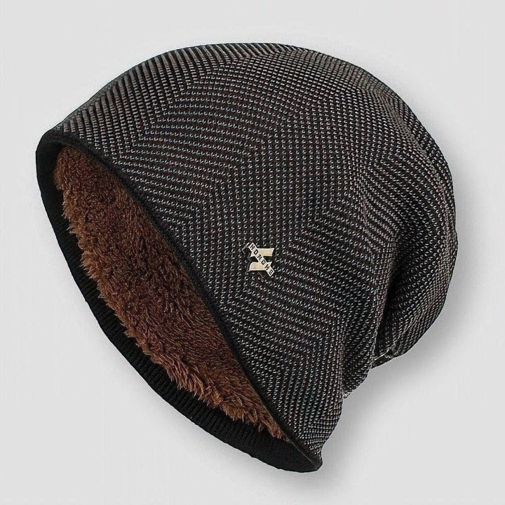 Men's Winter Knit Soft Lined Slouchy Beanie Hat