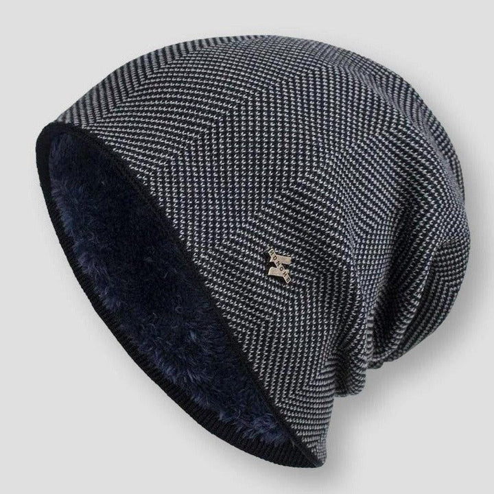 Men's Winter Knit Soft Lined Slouchy Beanie Hat