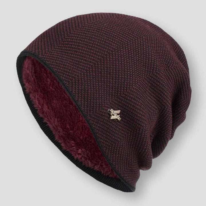Men's Winter Knit Soft Lined Slouchy Beanie Hat