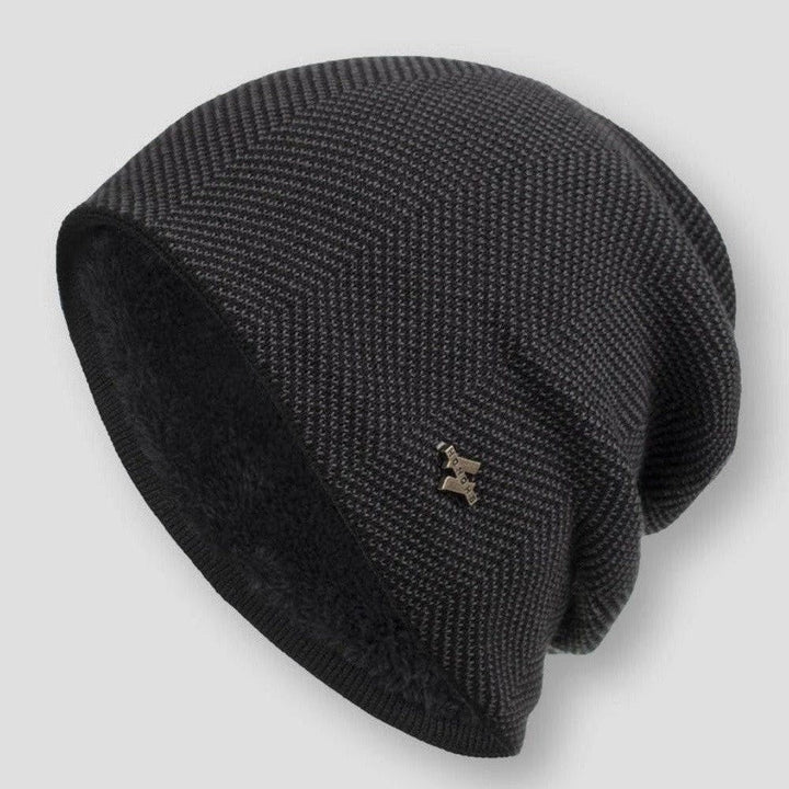 Men's Winter Knit Soft Lined Slouchy Beanie Hat