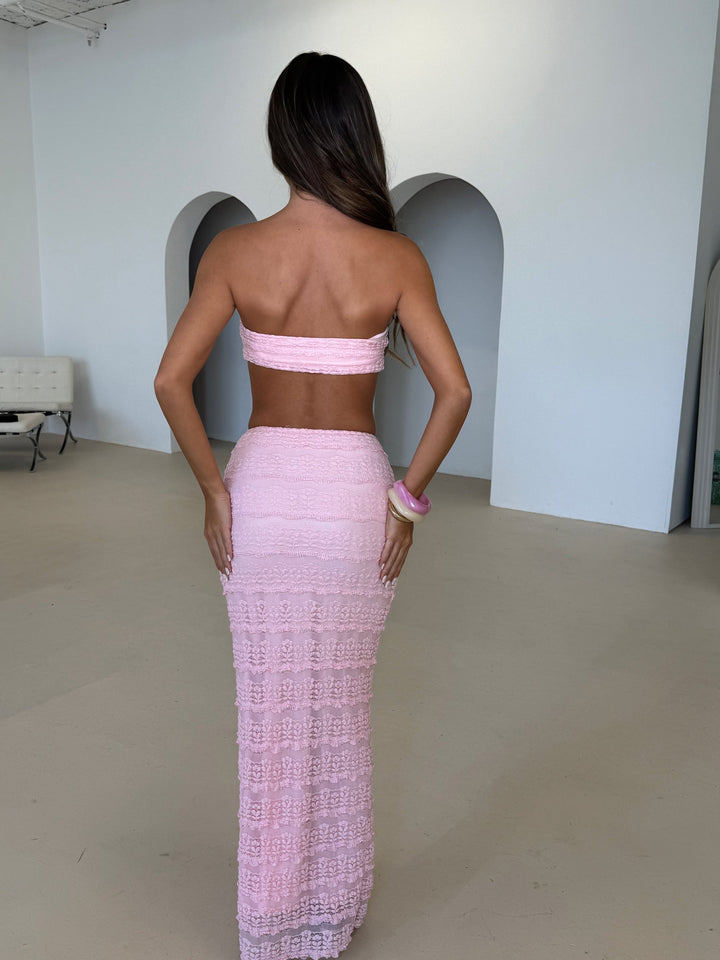Strapless Two Piece Beach Co-ord Set for Women - Summer