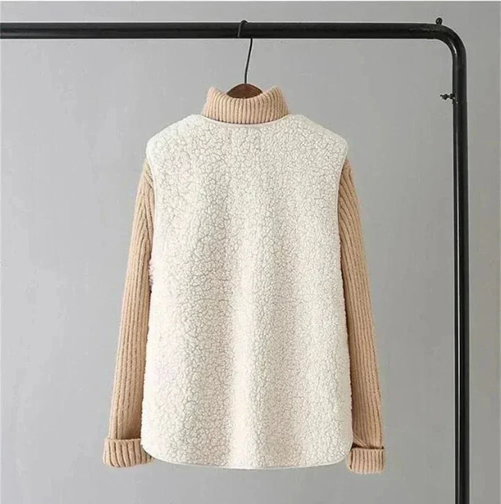 Women's Button Front Sleeveless Layering Sweater Vest