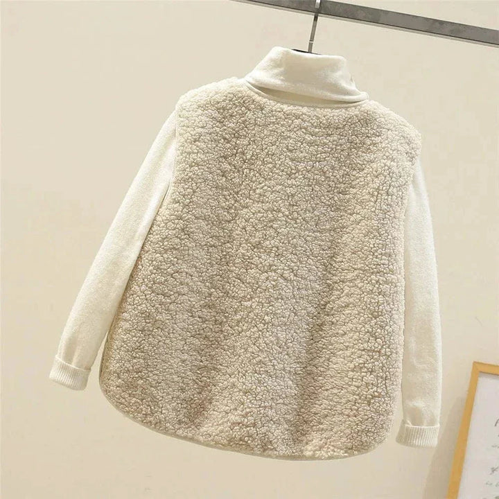 Women's Button Front Sleeveless Layering Sweater Vest