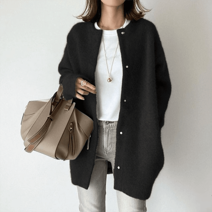 Women's Button Front Textured Knit Cardigan Sweater