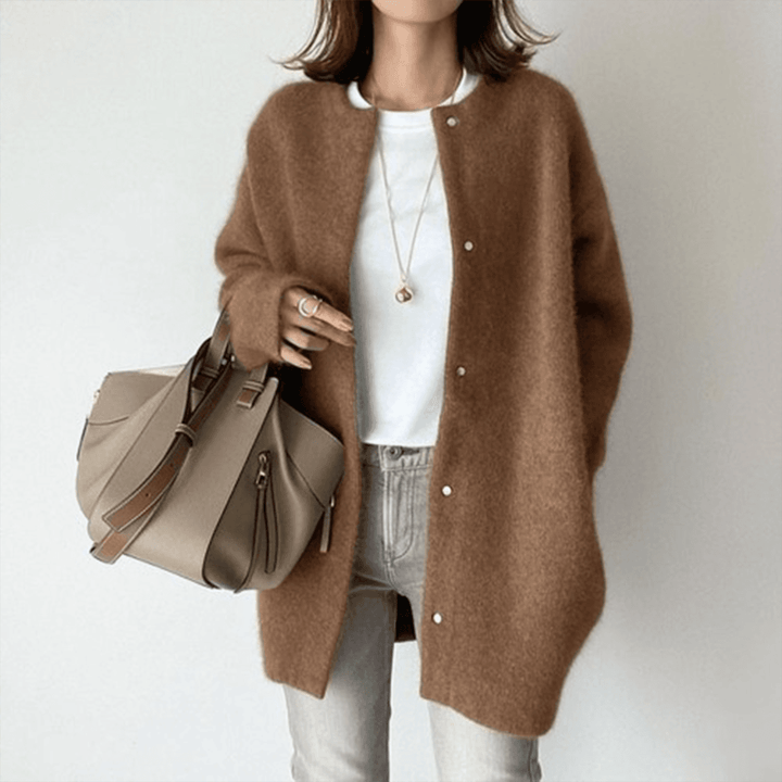 Women's Button Front Textured Knit Cardigan Sweater