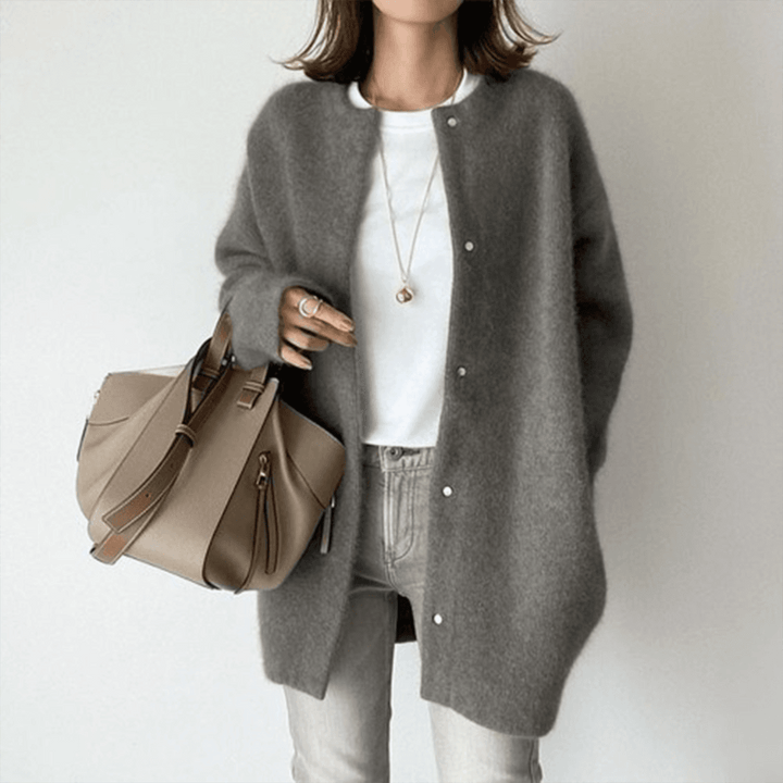 Women's Button Front Textured Knit Cardigan Sweater
