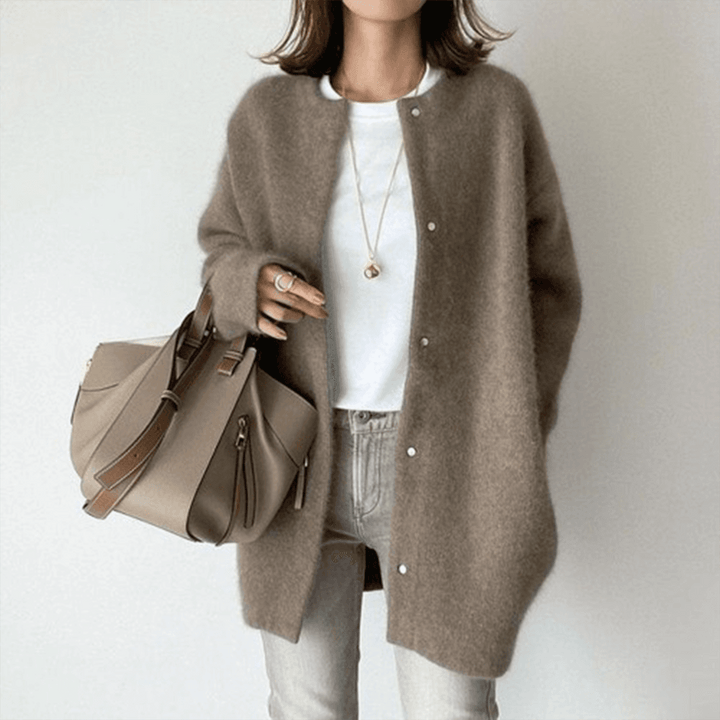 Women's Button Front Textured Knit Cardigan Sweater