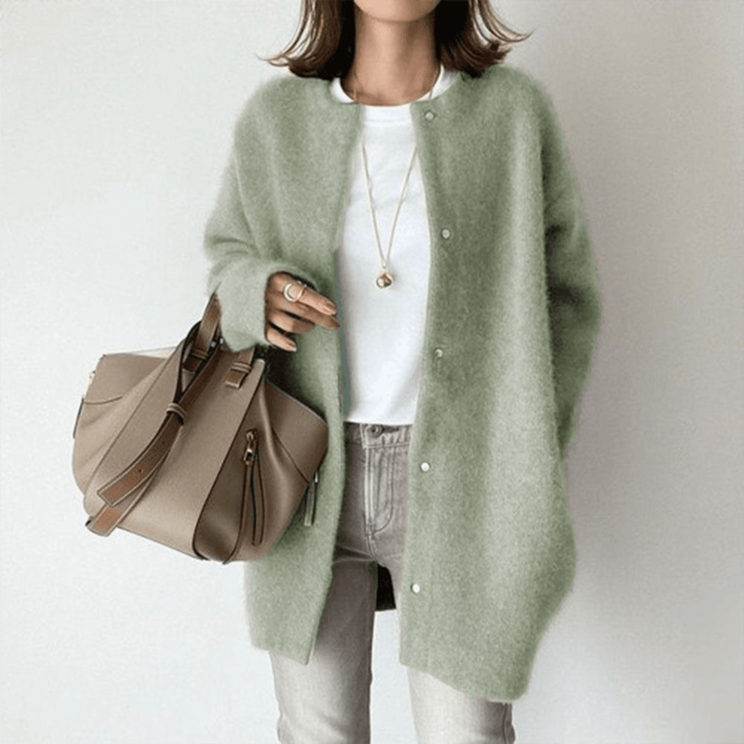 Women's Button Front Textured Knit Cardigan Sweater