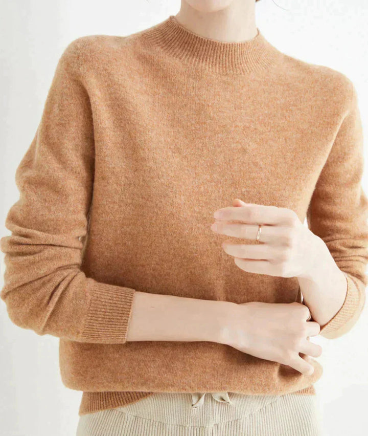 Women's Cashmere Blend Classic Fit Knit Pullover Sweater