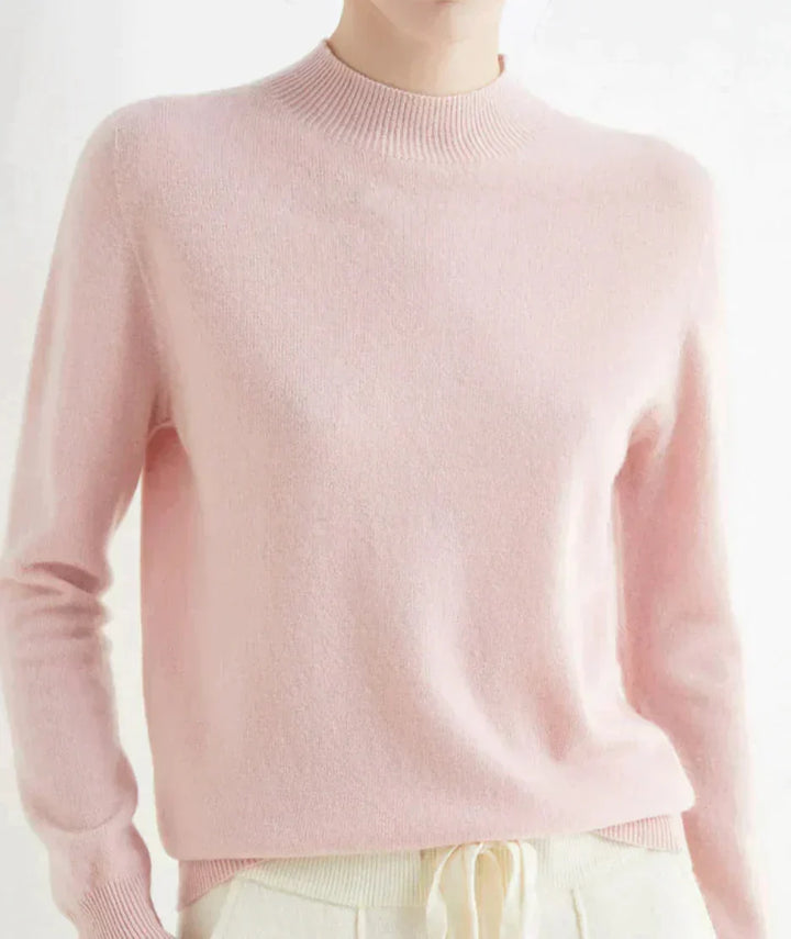 Women's Cashmere Blend Classic Fit Knit Pullover Sweater
