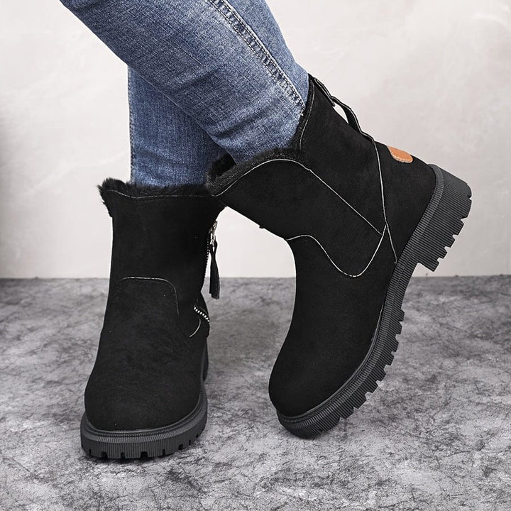 Women's Faux Fur Lined Side Zip Winter Ankle Boots