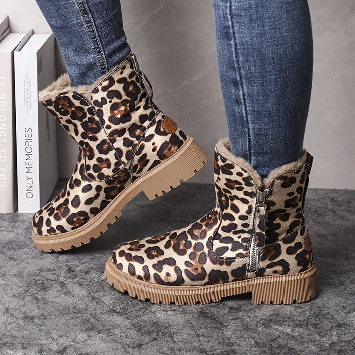 Women's Faux Fur Lined Side Zip Winter Ankle Boots
