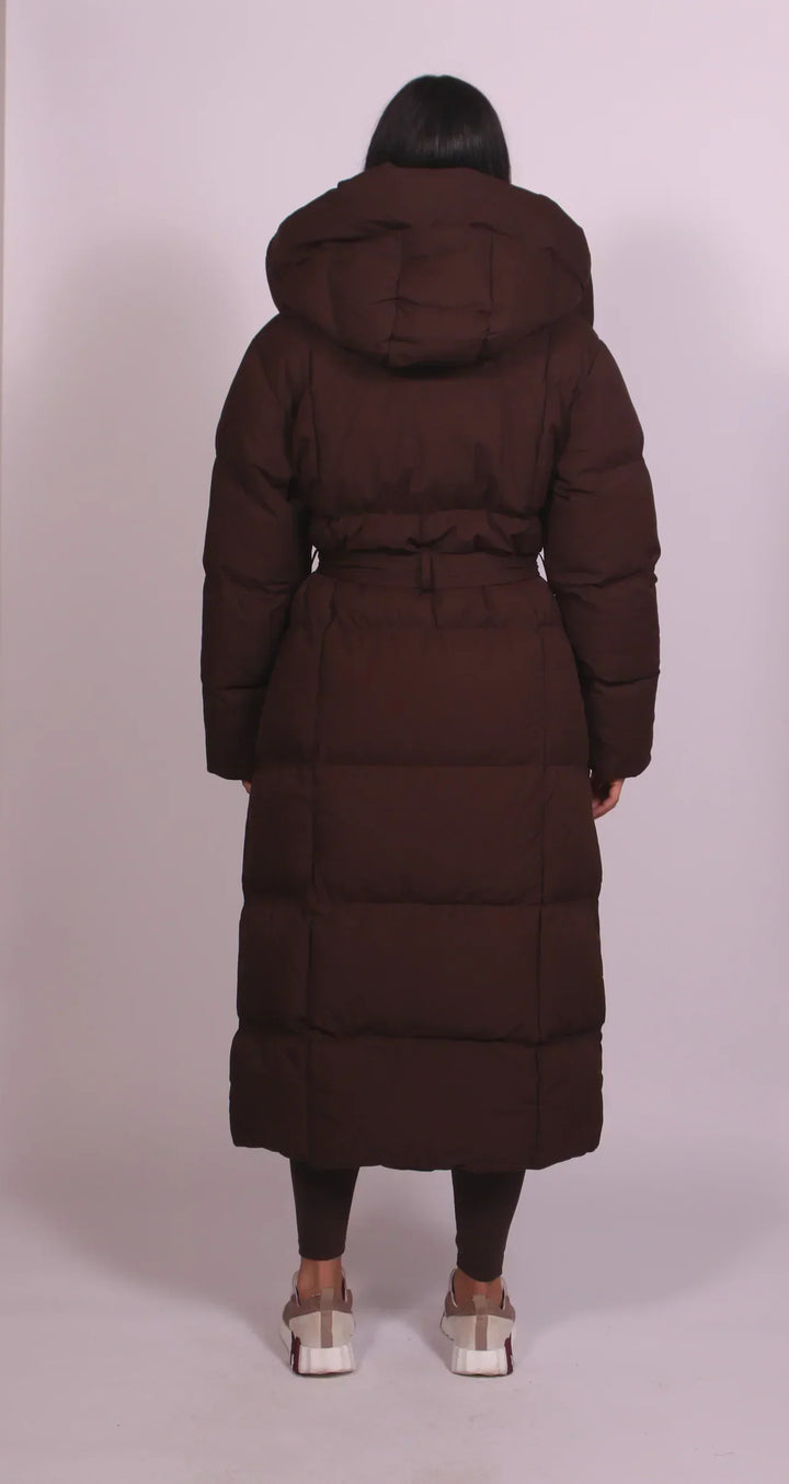 Women's Long Oversized Quilted High Collar Puffer Coat