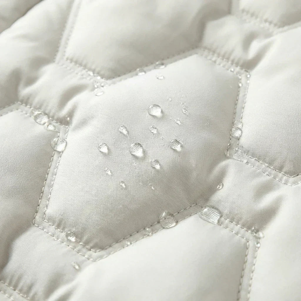 Women's Longline Hooded Insulated Quilted Down Coat