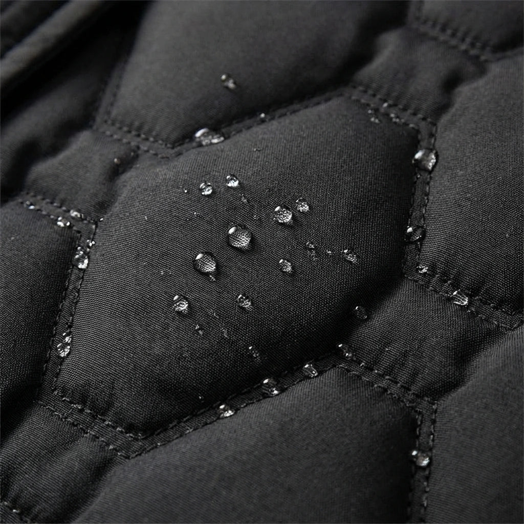 Women's Longline Hooded Insulated Quilted Down Coat
