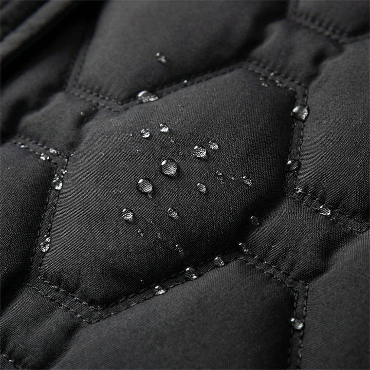 Women's Longline Hooded Insulated Quilted Down Coat