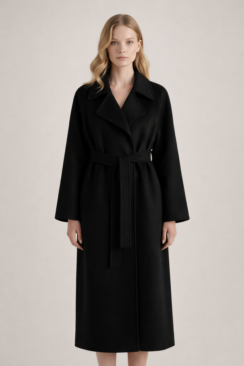 Women's Longline Lapel Collar Straight Fit Duster Coat